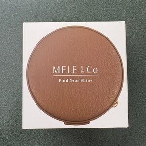 MELE AND Co Round Leather Jewelry Case - Brown
